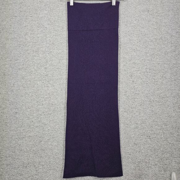 LES COPAINS VINTAGE CASHMERE PURPLE KEYHOLE SCARF – MADE IN ITALY – 36" SIZE 42 - Picture 9 of 9